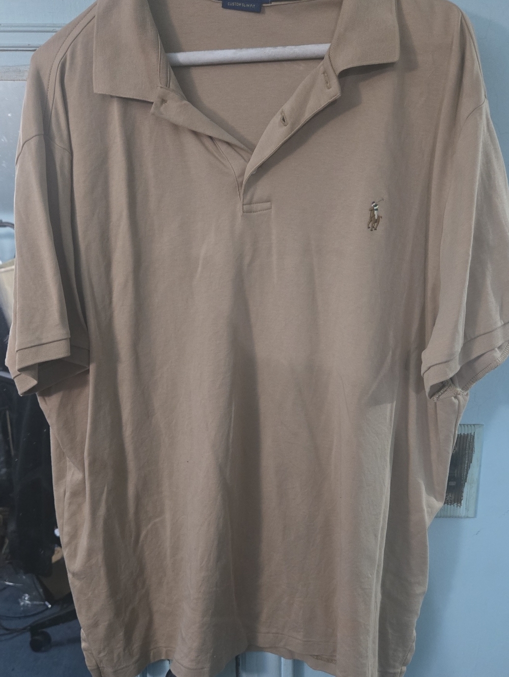 Polo by Ralph Lauren Beige/Tan Short-Sleeve Polo